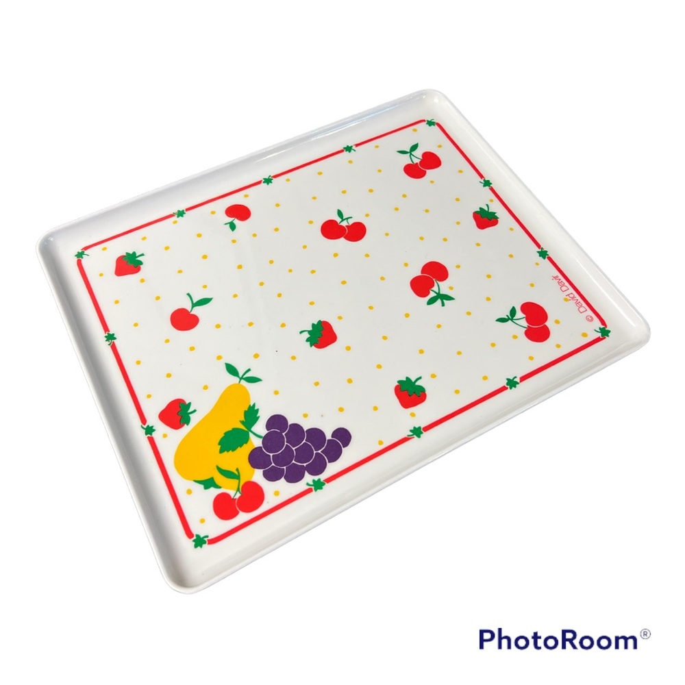 Retro Italian Mebel David Davir fruit print snack tray